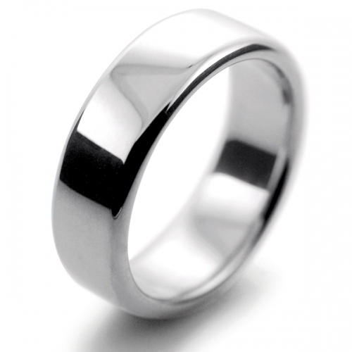 Slight or Soft Court Very Heavy -  7mm Platinum Wedding Ring 
